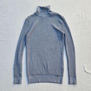 Vercini Gray Knit Turtleneck Sweater Size 3XL